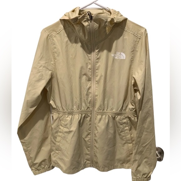 The North Face Jackets & Blazers - Women’s North Face cyclone light weight wind breaker hoodie beige Plus Size XXL